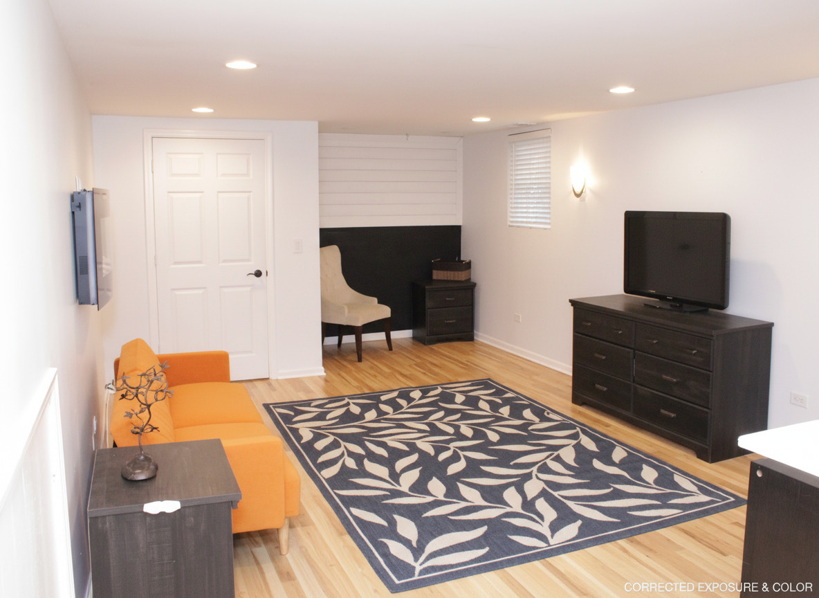 305 Maple Street Glen Ellyn, IL 60137 - Photo 12 of 28 a living room with a rug and a flat screen tv