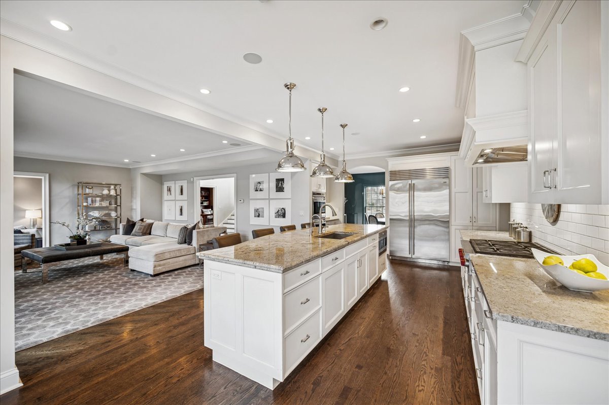 Undisclosed Address Winnetka, IL 60093 - Photo 12 of 55 a large white kitchen with a large window