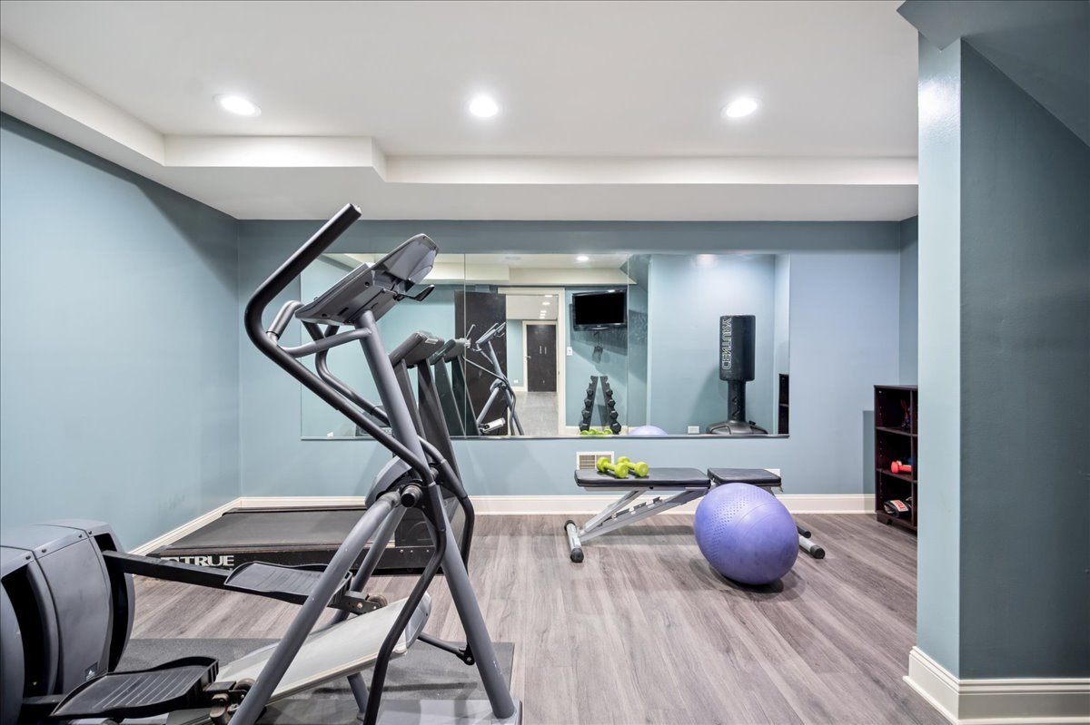 Undisclosed Address Winnetka, IL 60093 - Photo 47 of 55 a view of a room with gym equipment