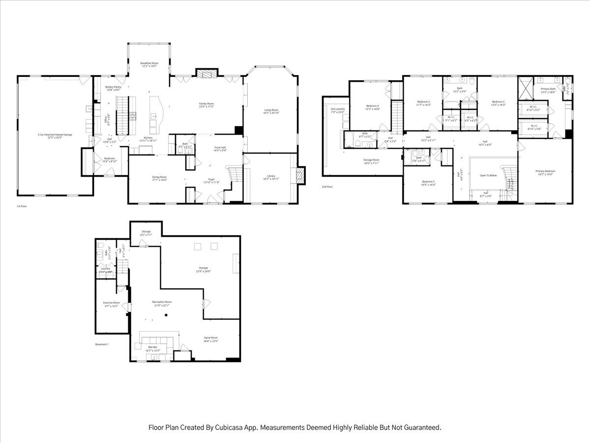 Undisclosed Address Winnetka, IL 60093 - Photo 52 of 55 a picture of floor plan