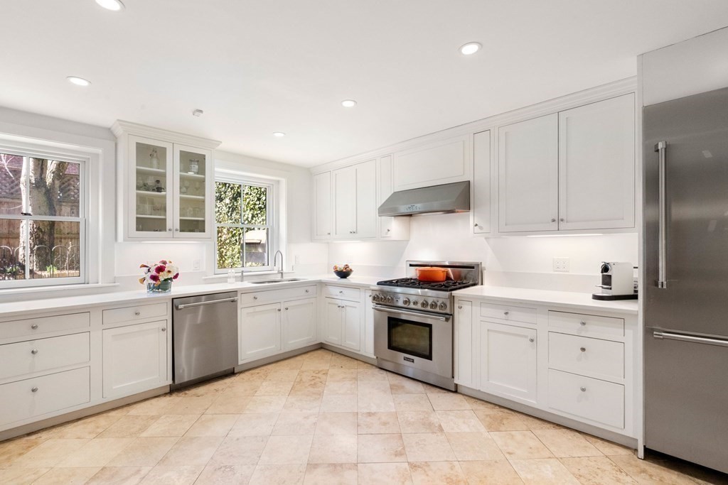 12 Cedar Street Boston, MA 02129 - Photo 6 of 23 a kitchen with sink and cabinets