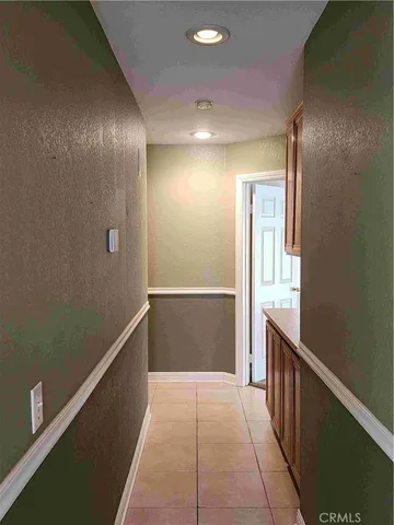 a view of hallway with stairs