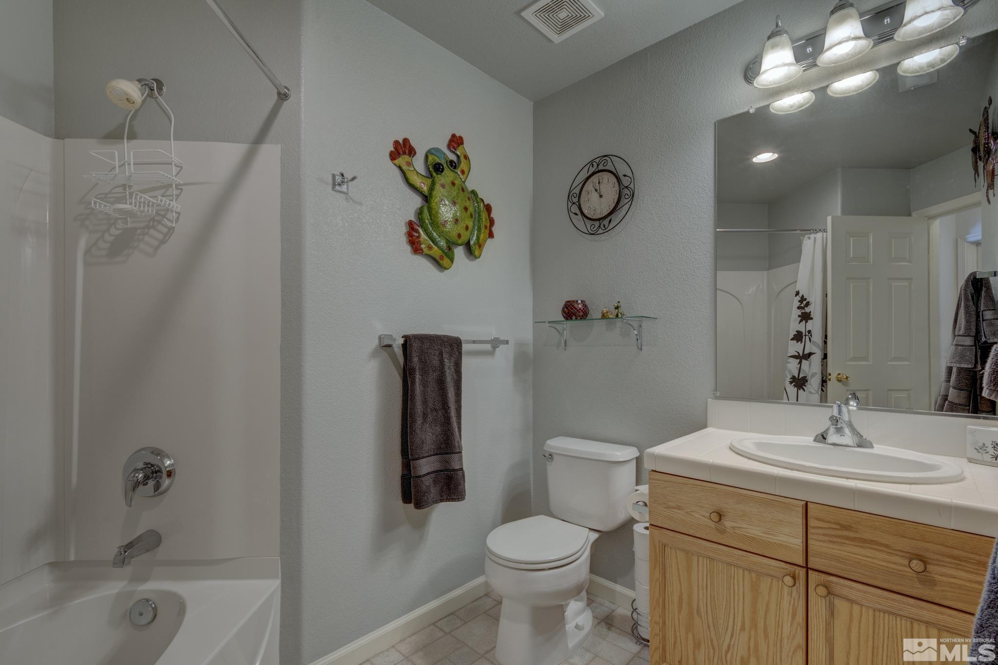 10695 Vista Bonita Lane Reno, NV 89521 - Photo 19 of 31 a bathroom with a sink mirror vanity and toilet
