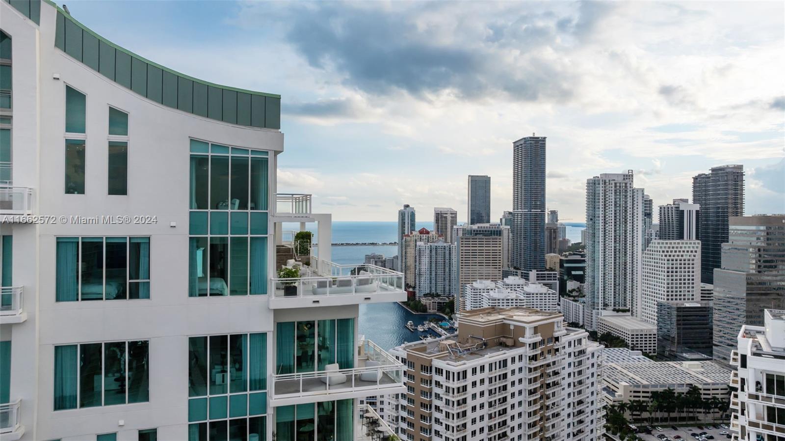 900 Brickell Key Boulevard, Unit PH3401 Miami, FL 33131 - Photo 37 of 58 a view of city with tall buildings