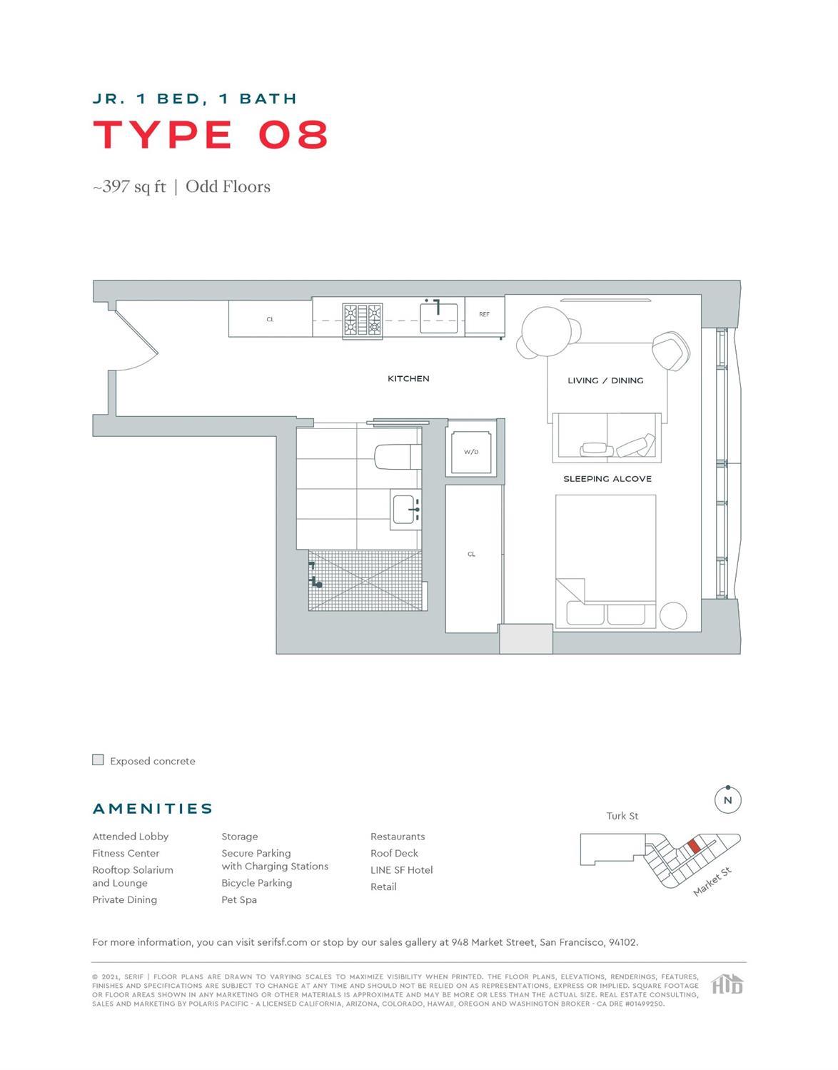 960 Market Street, Unit 808 San Francisco, CA 94102 - Photo 8 of 16 a black and white photo of a microwave