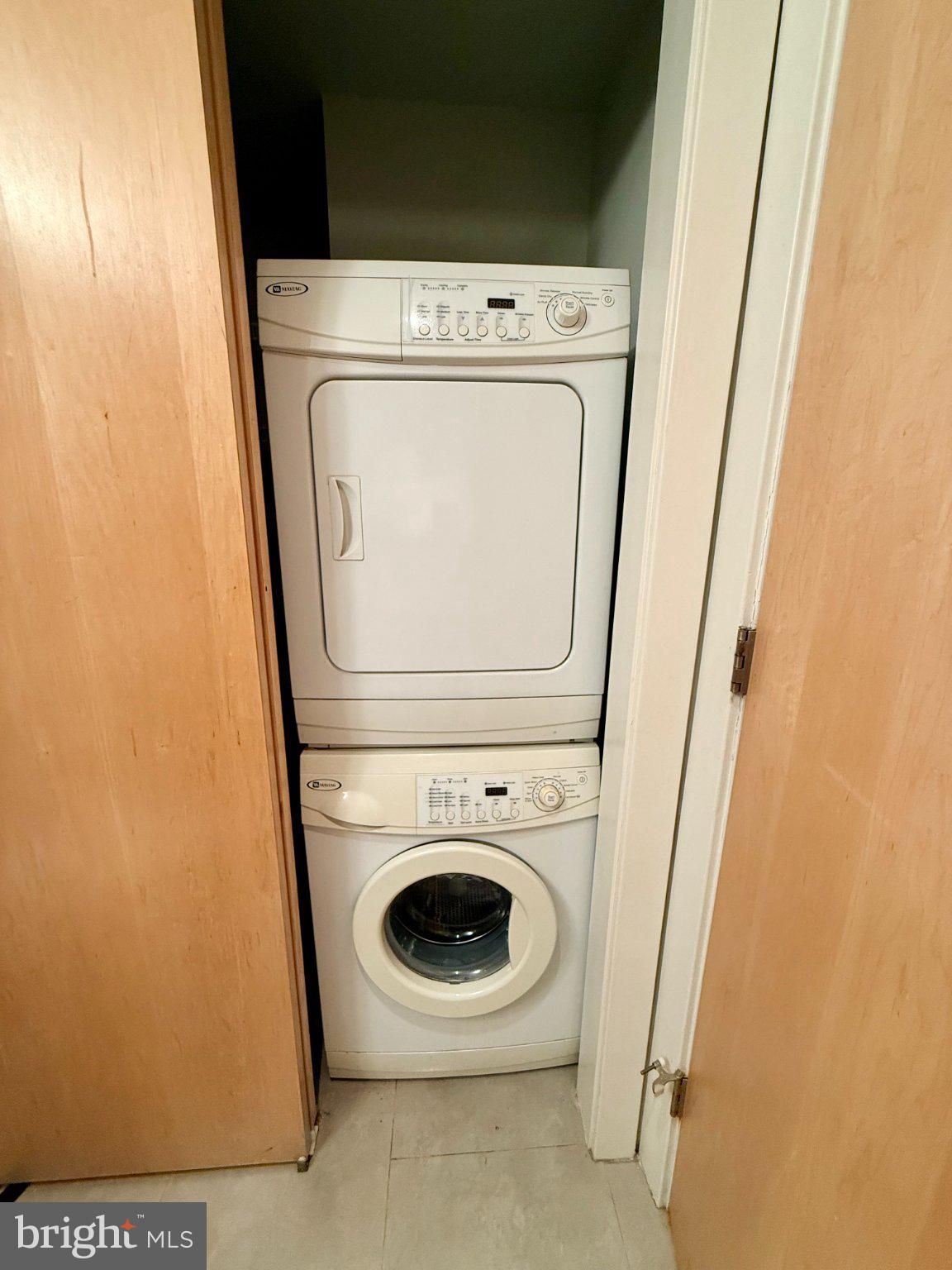 1133 14th Street Northwest, Unit 503 Washington, DC 20005 - Photo 16 of 29 Compact laundry solution in a closet.