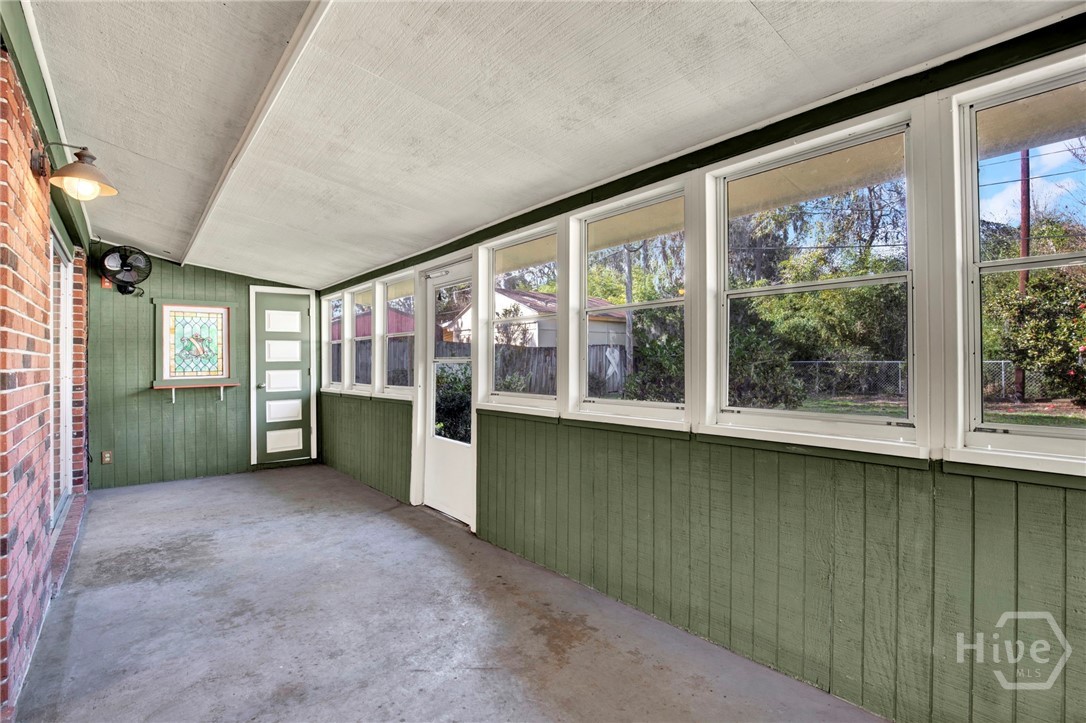 102 Jacquelyn Drive Savannah, GA 31406 - Photo 30 of 40 Enclosed Back Porch