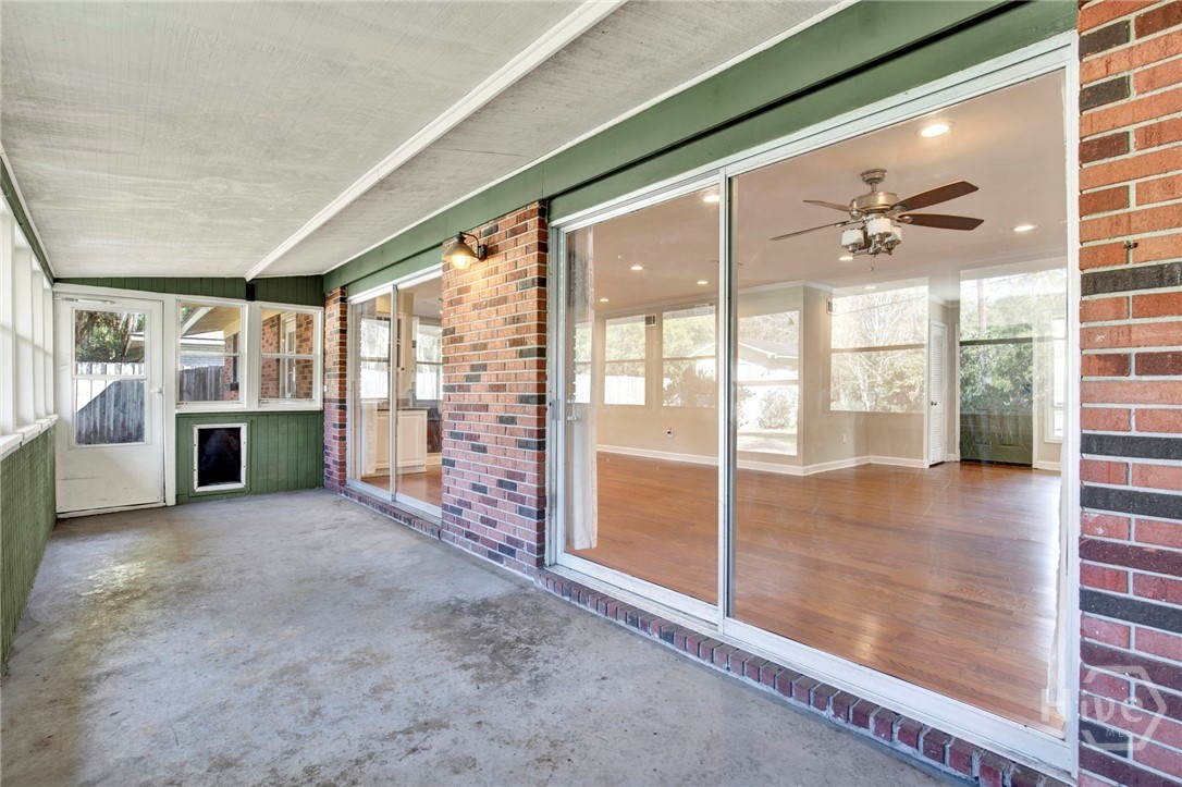102 Jacquelyn Drive Savannah, GA 31406 - Photo 31 of 40 Enclosed Back Porch