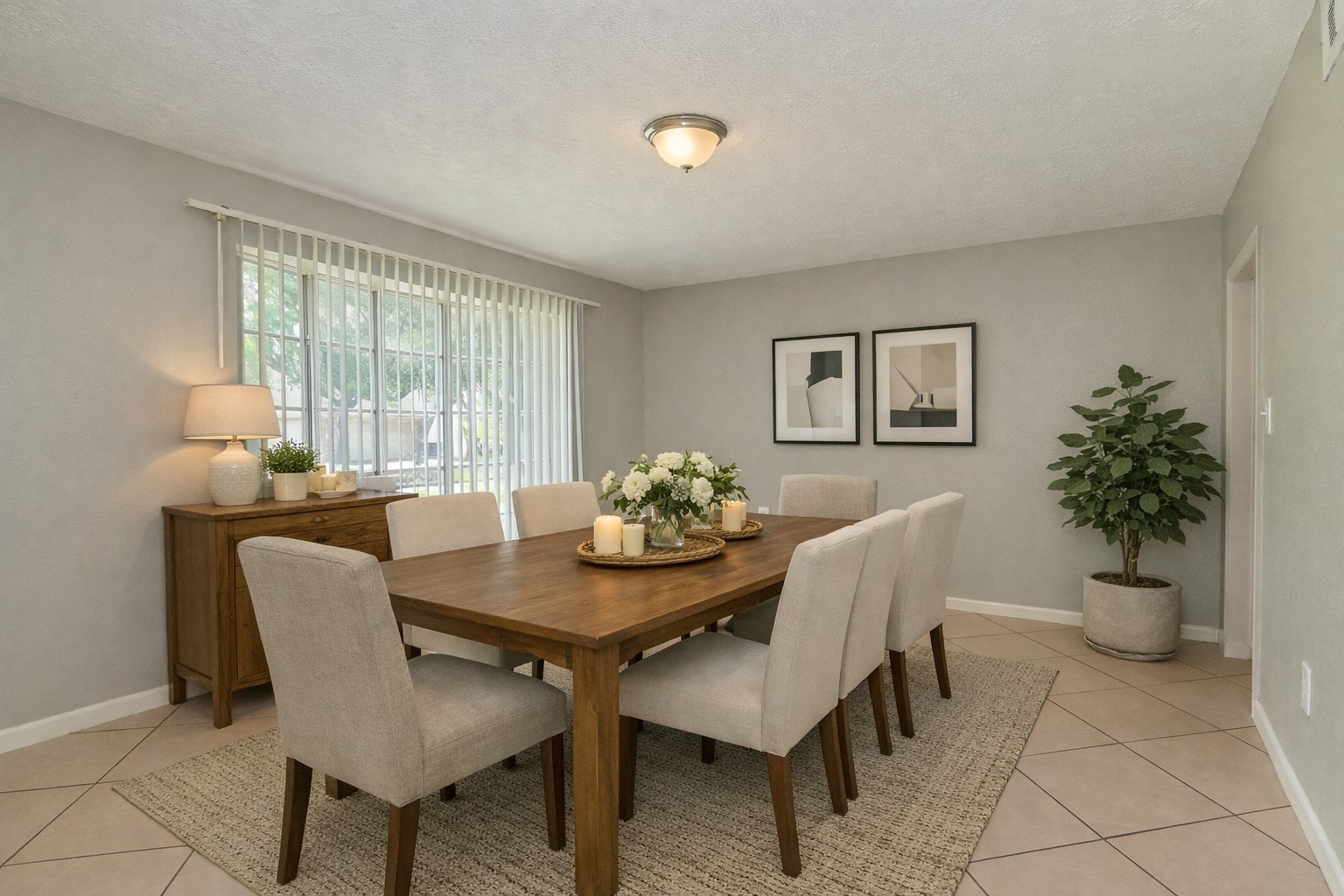 10019 Overview Drive Sugar Land, TX 77498 - Photo 26 of 30 a view of a dining room with furniture and a potted plant