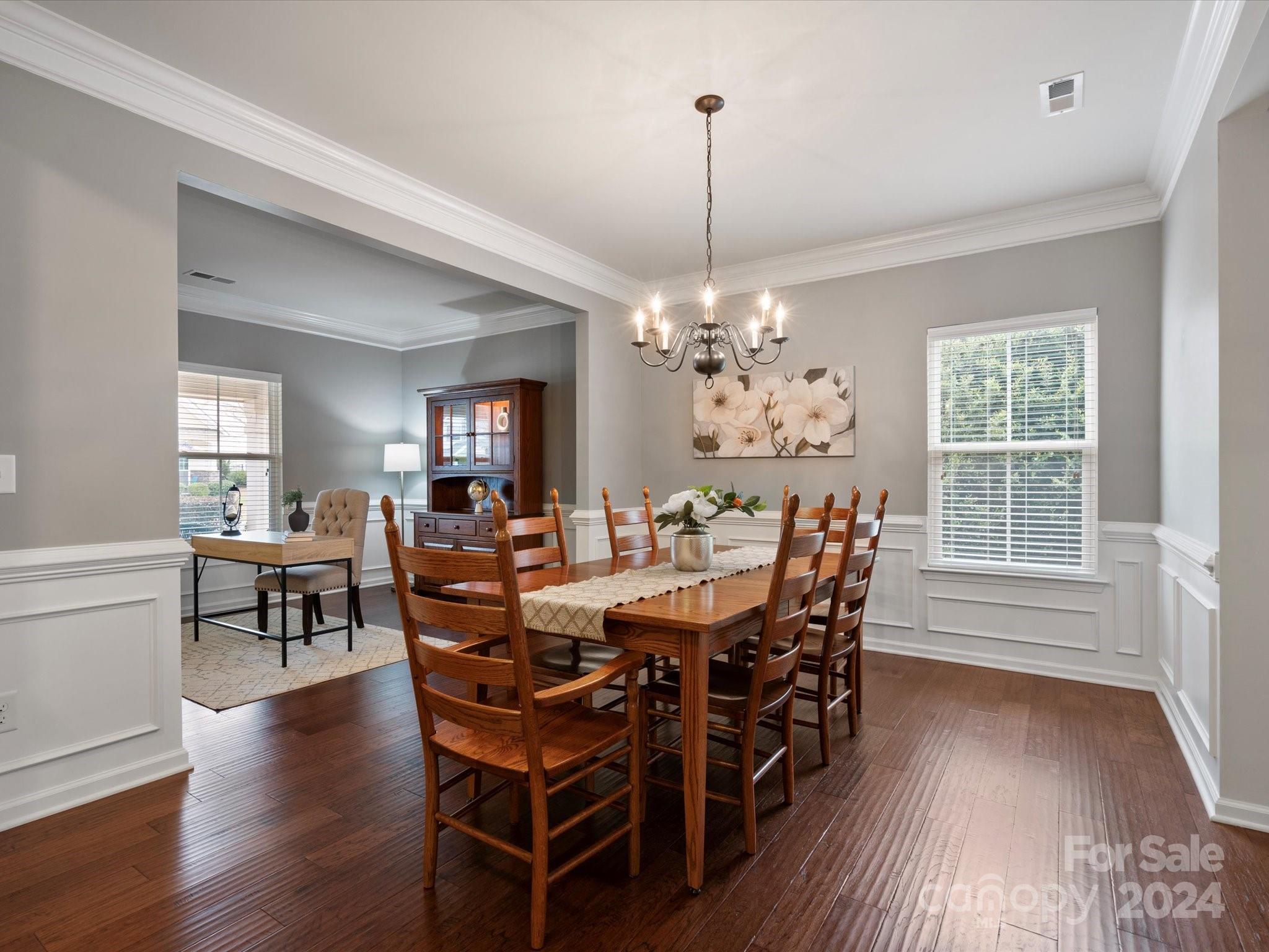1617 Ridgehaven Road Waxhaw, NC 28173 - Photo 7 of 47 a view of a dining room with furniture window and wooden floor