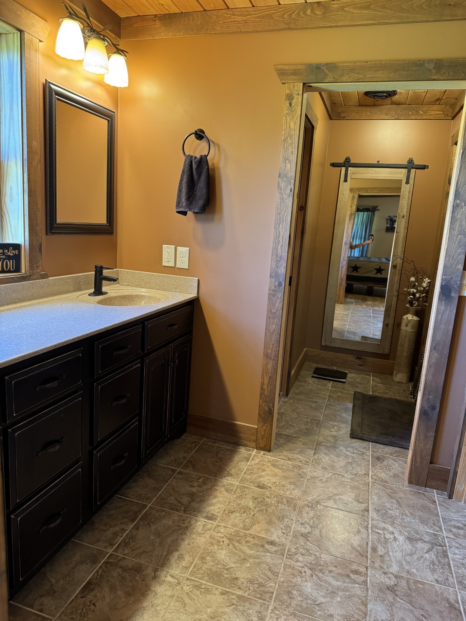 375 Autumn Ridge Lane Lafayette, TN 37083 - Photo 17 of 43 a bathroom with a sink a mirror and vanity
