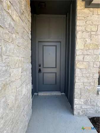 a view of an front door