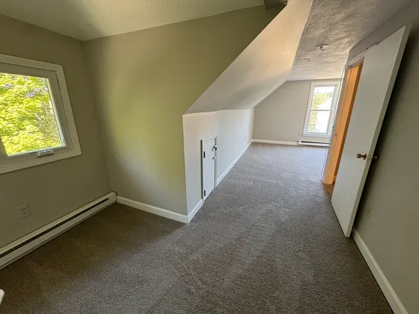 a view of a hallway with window