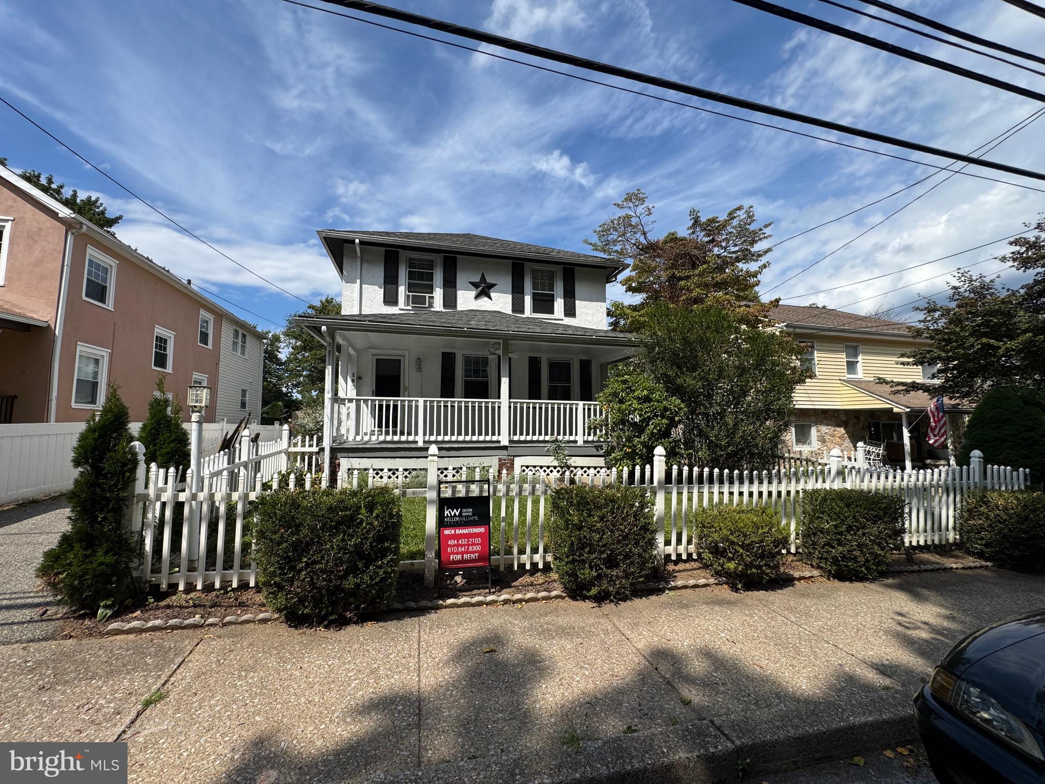 a view of a house with a garden