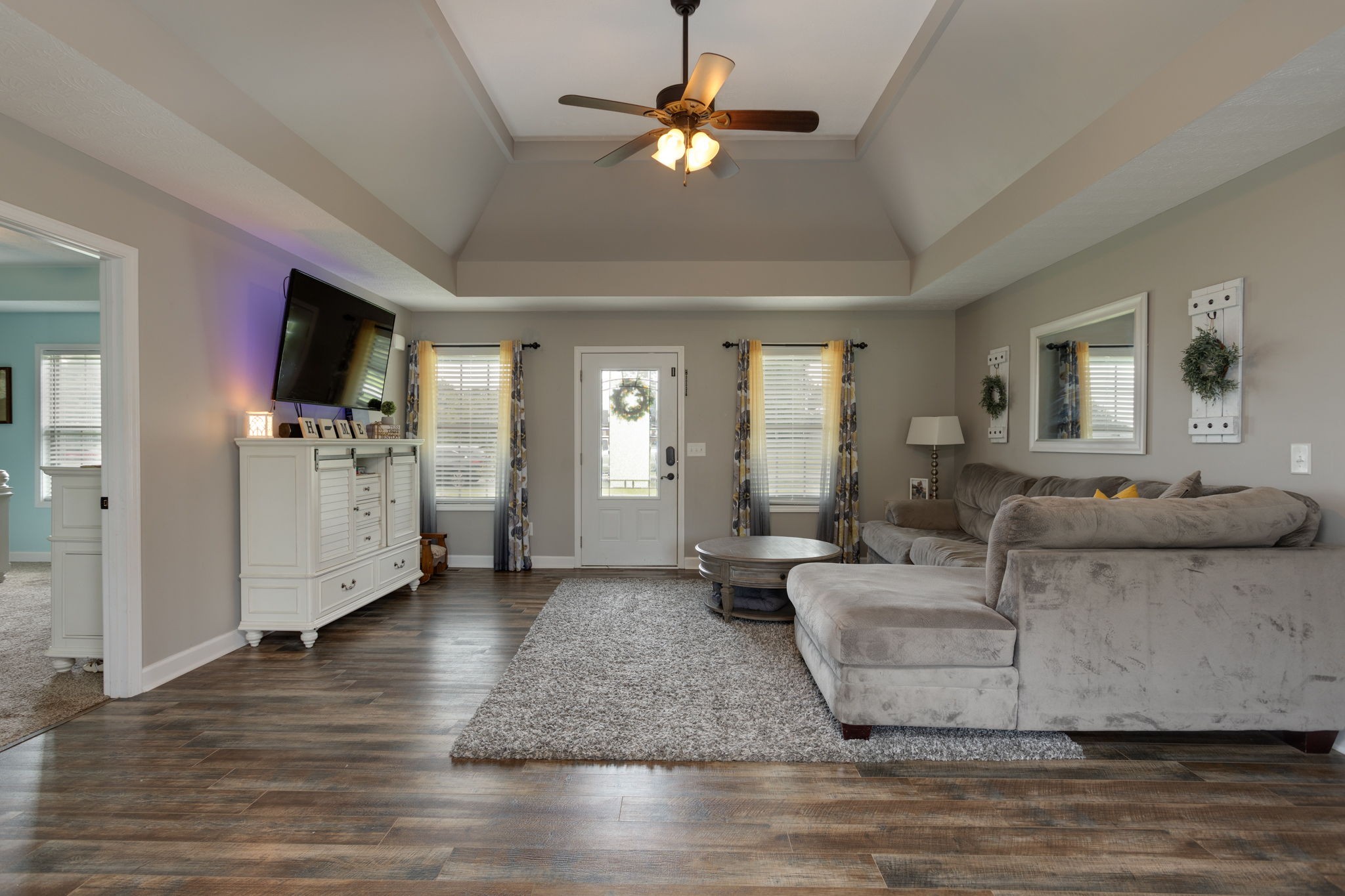 330 Tom Ferrell Road Portland, TN 37148 - Photo 6 of 29 a living room with furniture and a flat screen tv