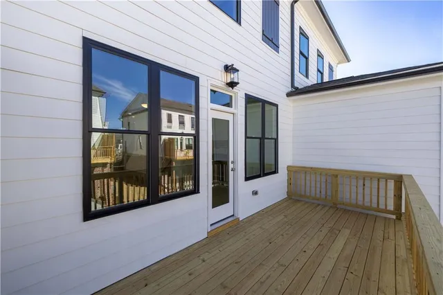 a view of a swimming pool with a porch
