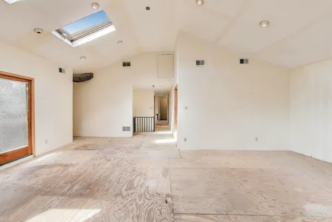 a view of an empty room