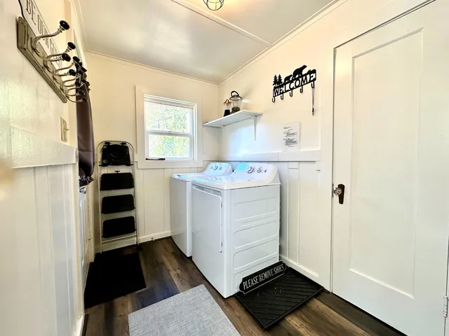 a view of a storage & utility room with stuff