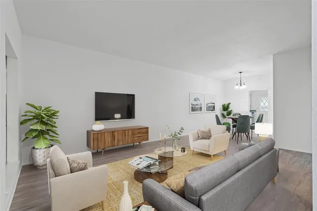 a picture of a bench in front of a mirror