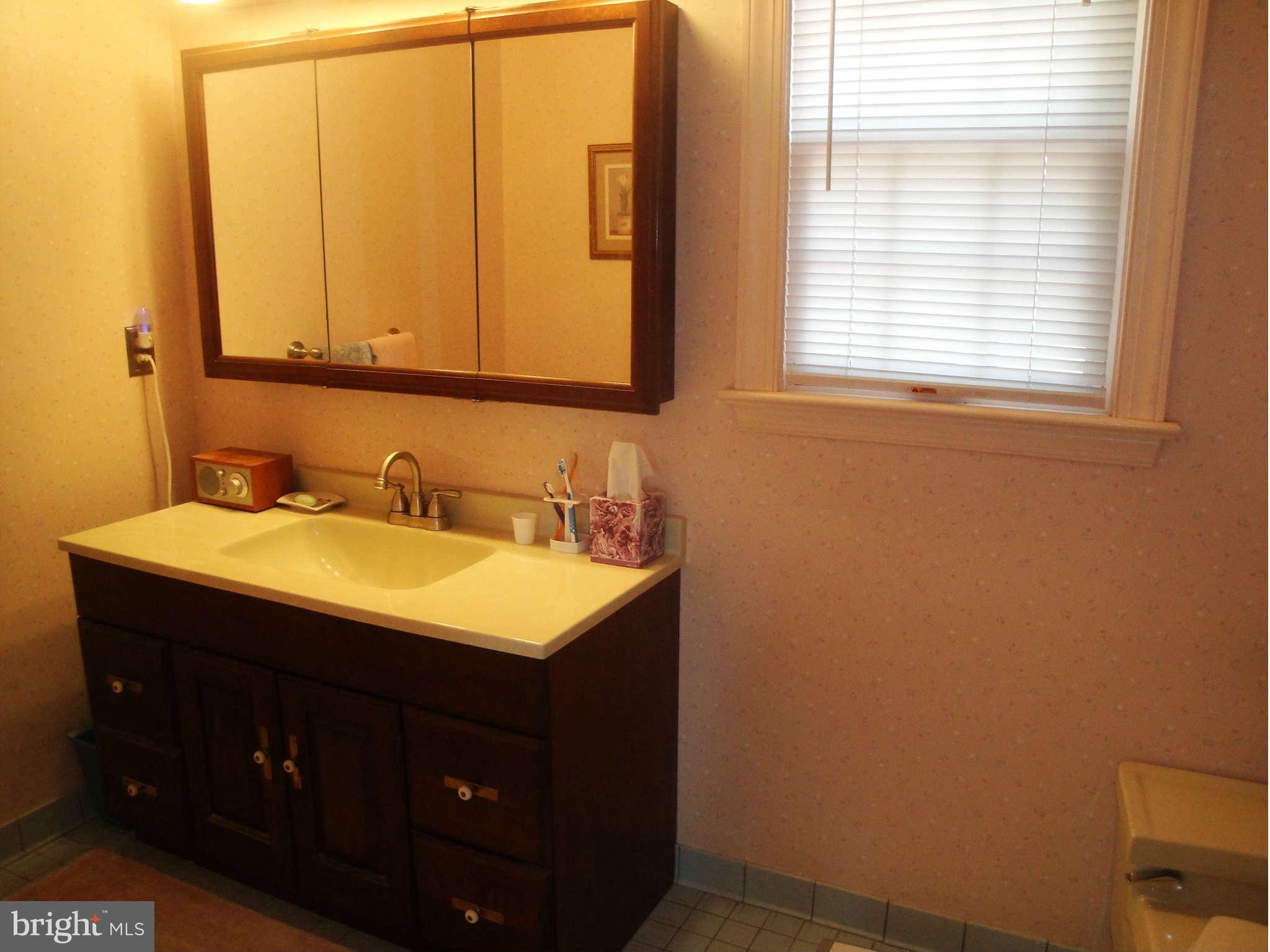 6406 Darwin Road Laurel, MD 20707 - Photo 14 of 22 a bathroom with a sink and a mirror