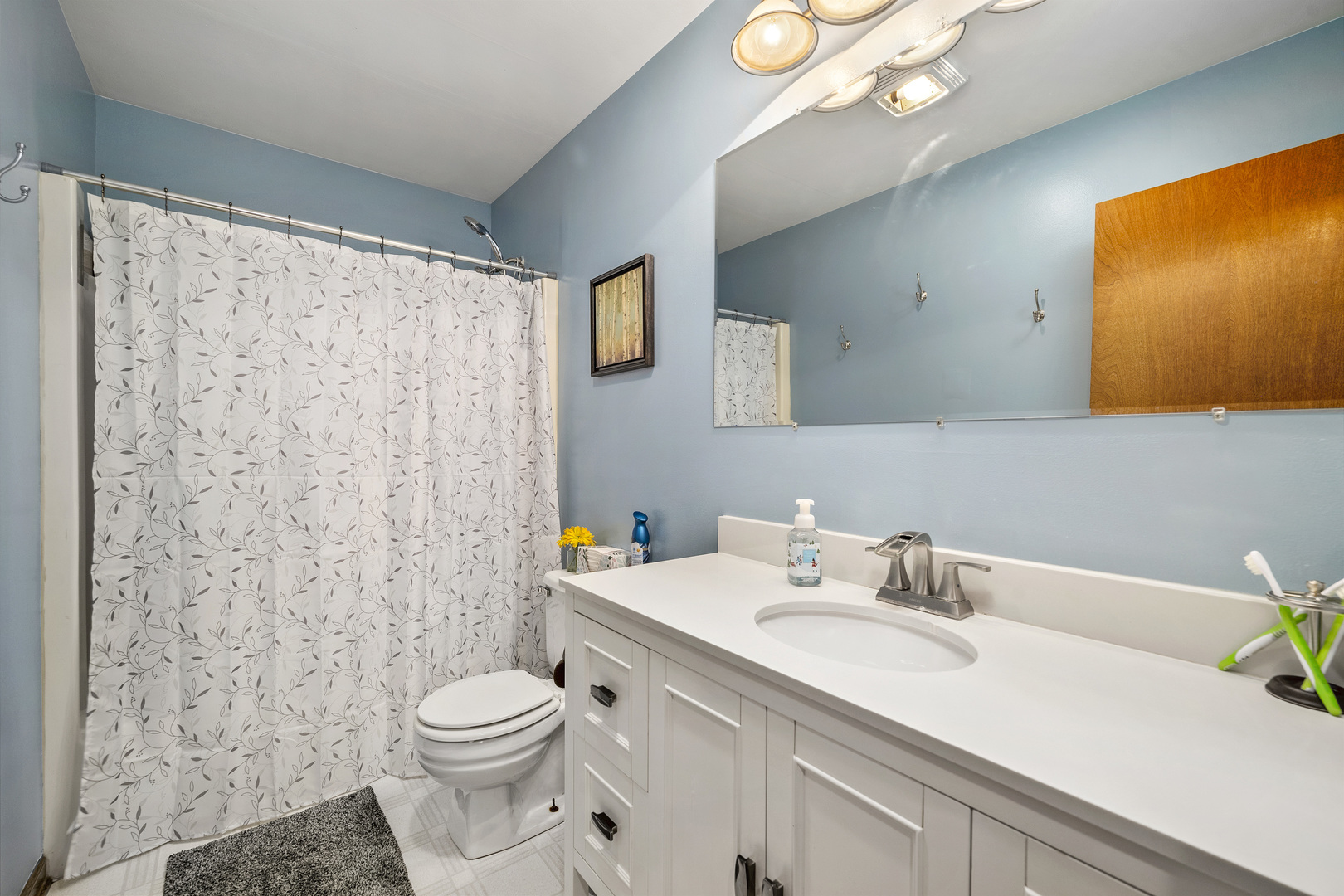 111 East Schmidt Road Braidwood, IL 60408 - Photo 11 of 23 a bathroom with a sink vanity mirror and toilet