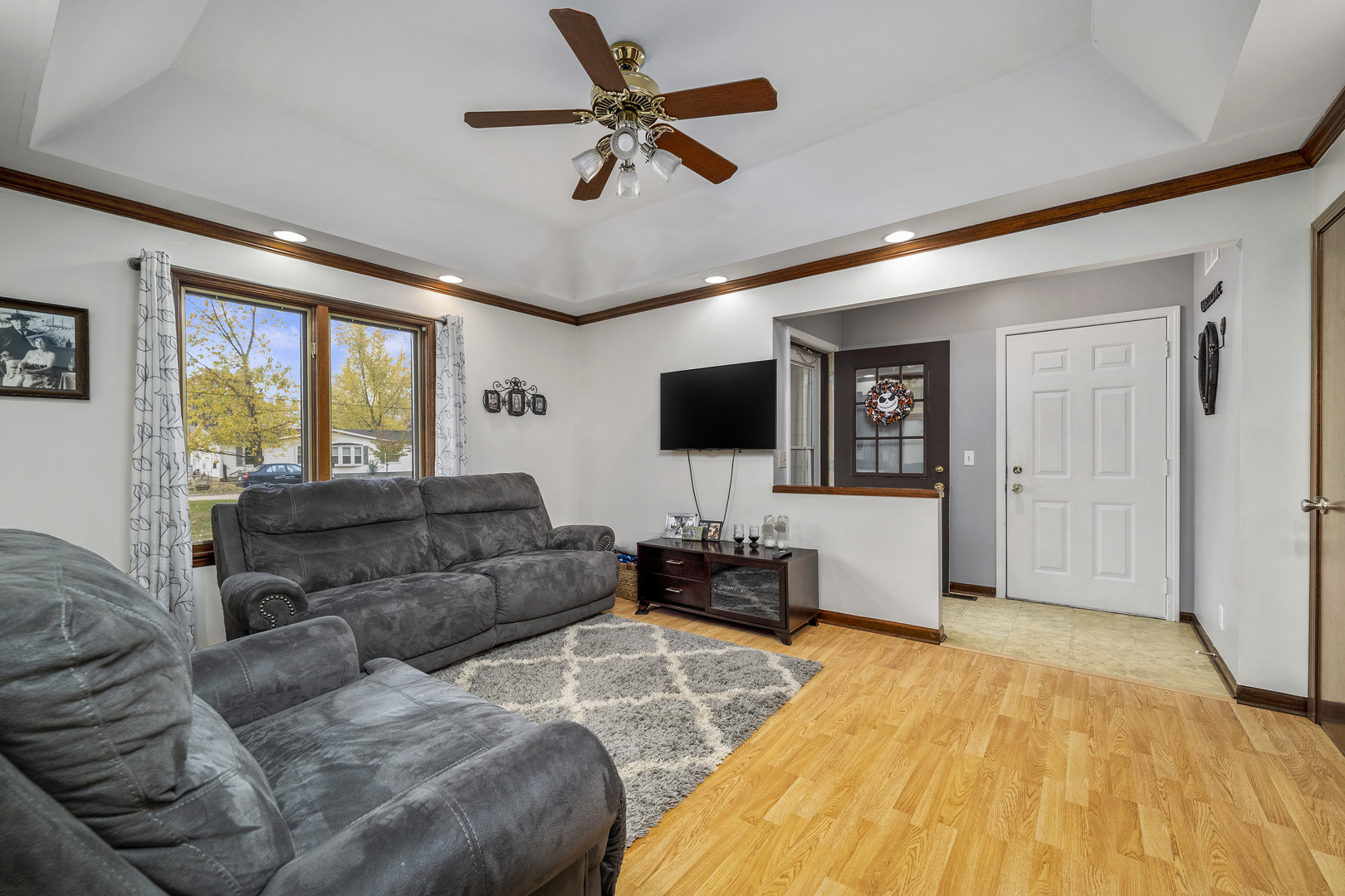 111 East Schmidt Road Braidwood, IL 60408 - Photo 4 of 23 a living room with furniture and a flat screen tv