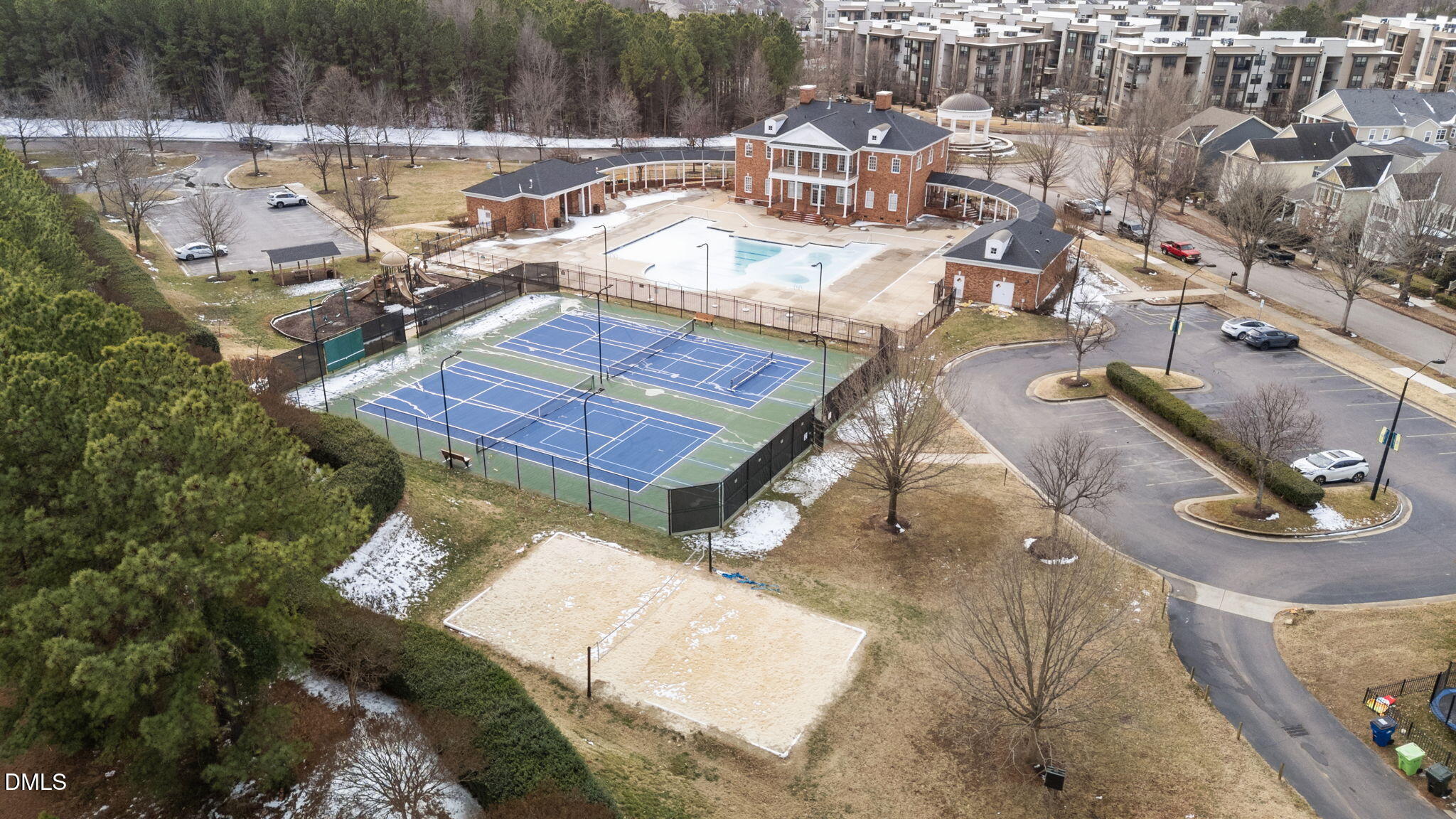 807 Cupola Drive Raleigh, NC 27603 - Photo 27 of 34 Club house, pool, tennis court and playg