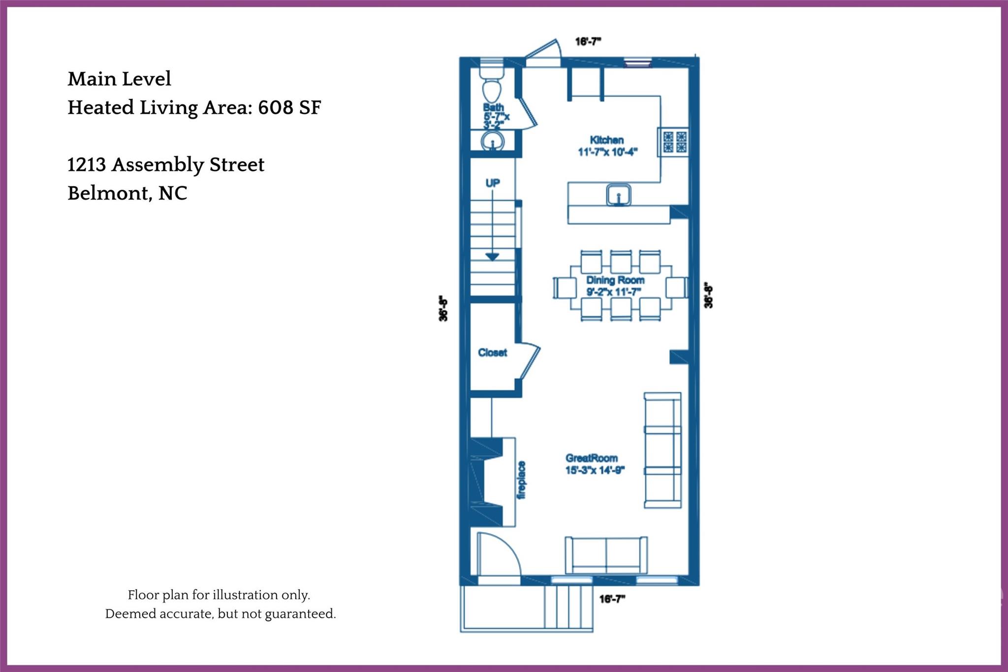 1213 Assembly Street Belmont, NC 28012 - Photo 3 of 32 a picture of a floor plan