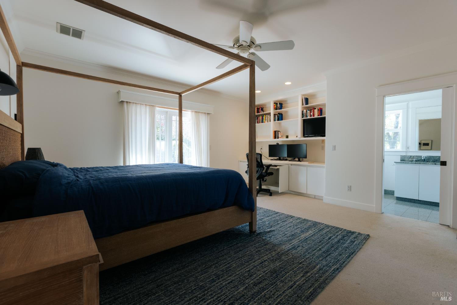 12801 Valley View Drive Ukiah, CA 95482 - Photo 11 of 22 a bedroom with a bed wooden floor and window