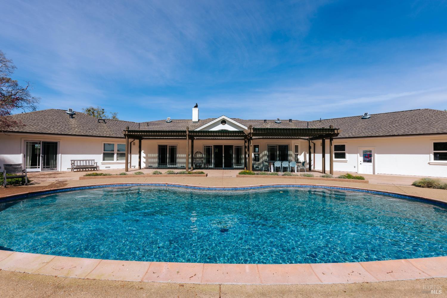 12801 Valley View Drive Ukiah, CA 95482 - Photo 17 of 22 a front view of house with yard and seating area