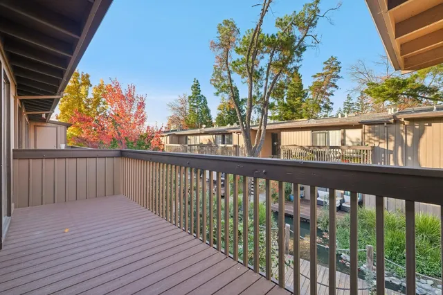 a view of a glass door and an empty room