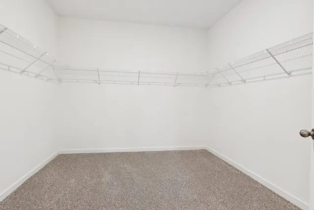 a spacious bedroom with a bed and a window