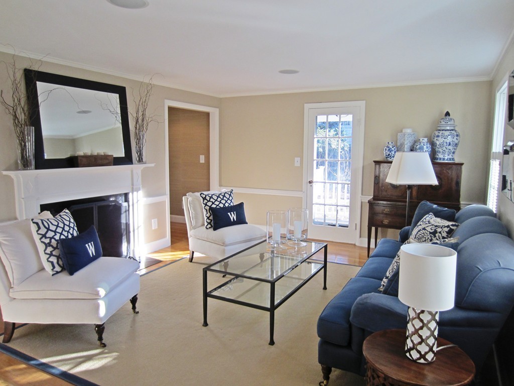 28 Fuller Brook Road Wellesley, MA 02482 - Photo 3 of 28 a living room with furniture and a wooden floor
