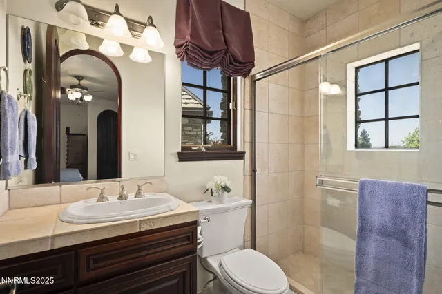 a view of a city with mountains