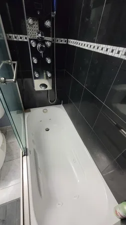 a bathroom with a sink