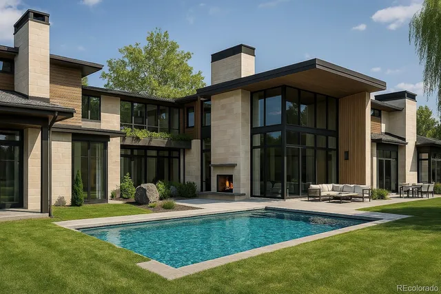 a view of a building with a porch