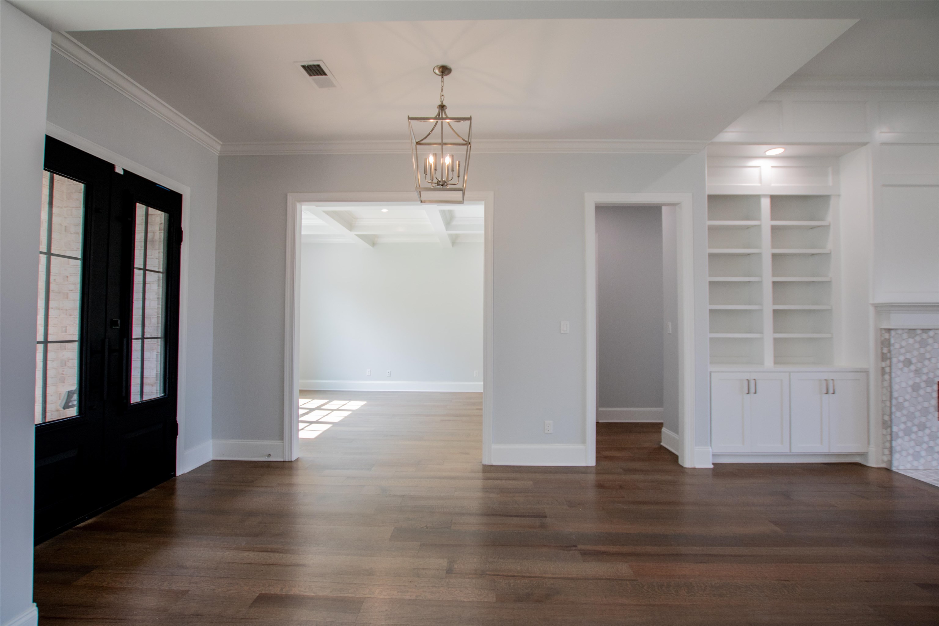2611 Moore Road Germantown, TN 38138 - Photo 28 of 35 Interior space with a chandelier, french doors, and wood-type flooring