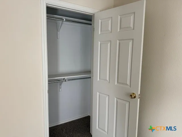 a view of closet area