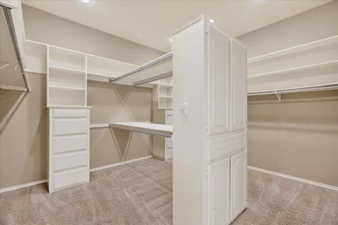 a view of a walk in closet