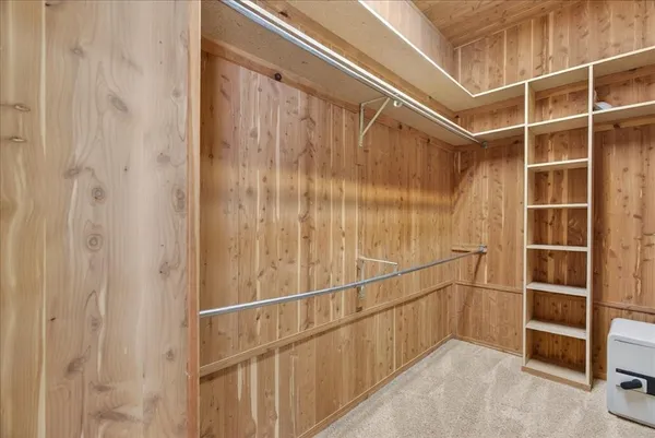 a view of a walk in closet