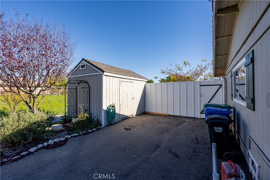 9220 Carmel Road Atascadero, CA 93422 - Photo 29 of 61 There is a storage shed ideal for yard maintenance items.