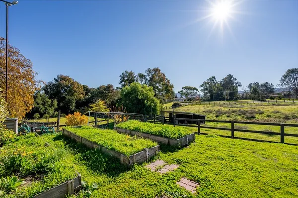 a view of an outdoor space and mountains