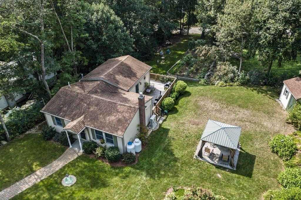 22 Reid Road Douglas, MA 01516 - Photo 3 of 40 an aerial view of a house with garden space and street view