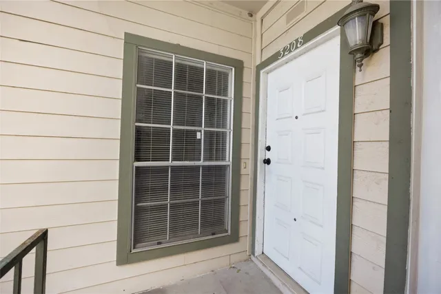 a view of front door