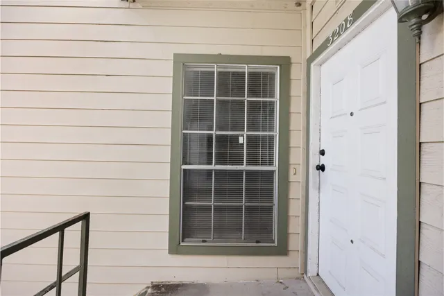 a view of front door
