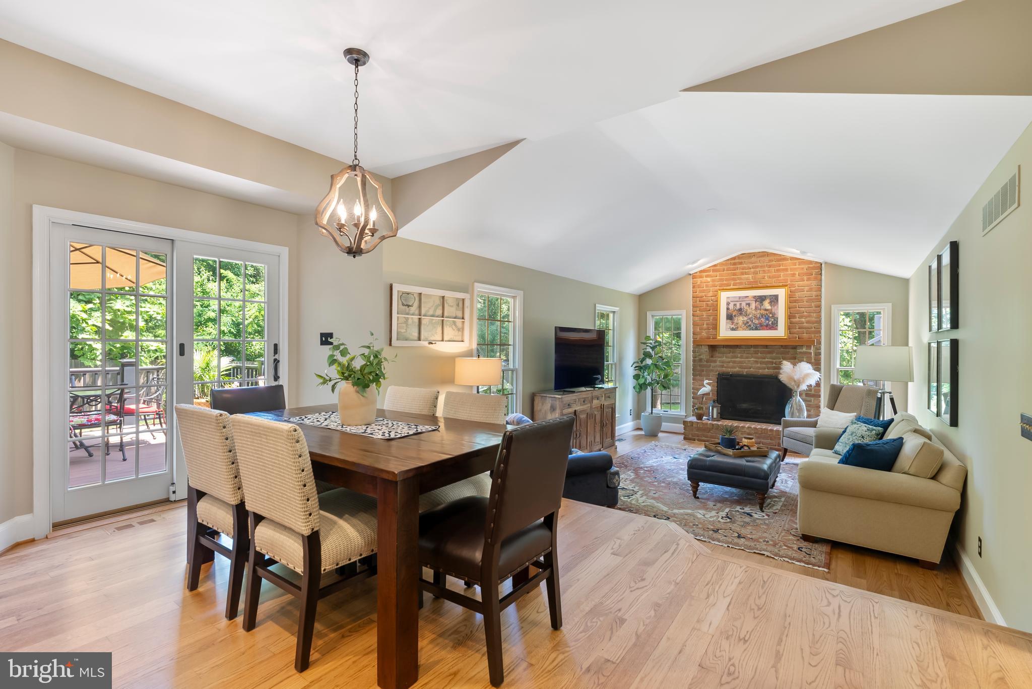 1600 Old Mill Bottom Run Annapolis, MD 21409 - Photo 17 of 56 a view of a dining room with furniture window and outside view