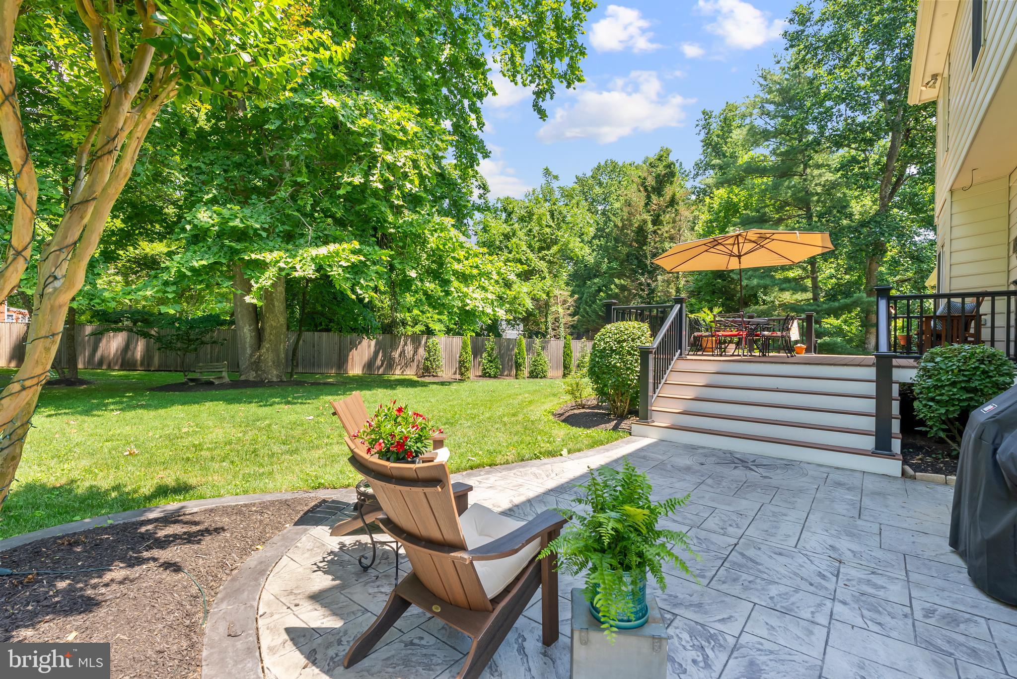 1600 Old Mill Bottom Run Annapolis, MD 21409 - Photo 42 of 56 a view of a table and chairs in backyard of the house