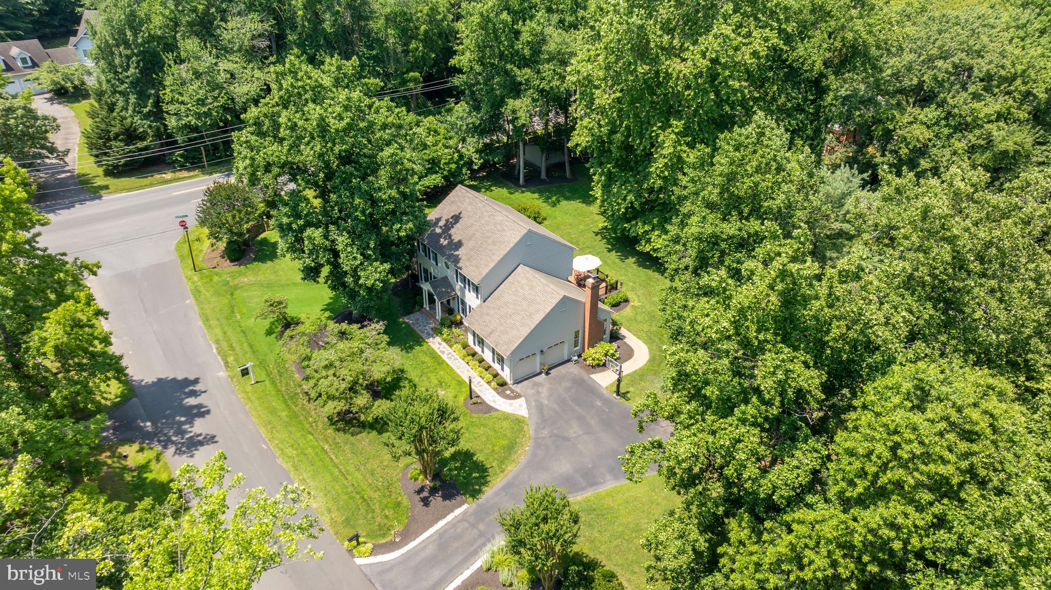 1600 Old Mill Bottom Run Annapolis, MD 21409 - Photo 49 of 56 an aerial view of a house with a yard