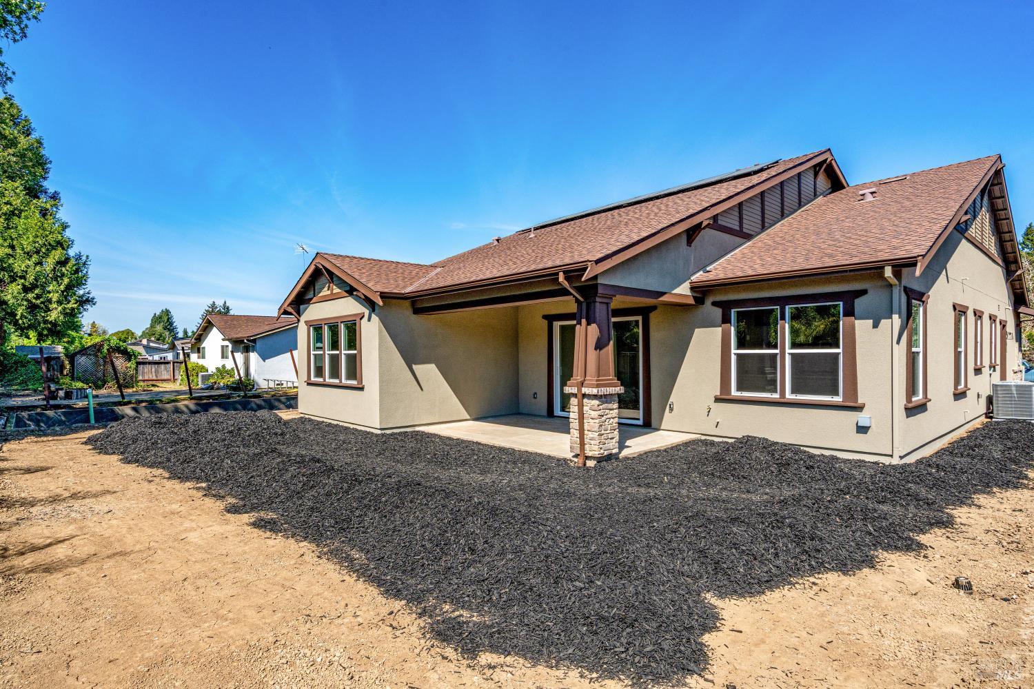 3541 Ruston Lane Napa, CA 94558 - Photo 22 of 23 Backyard with covered porch