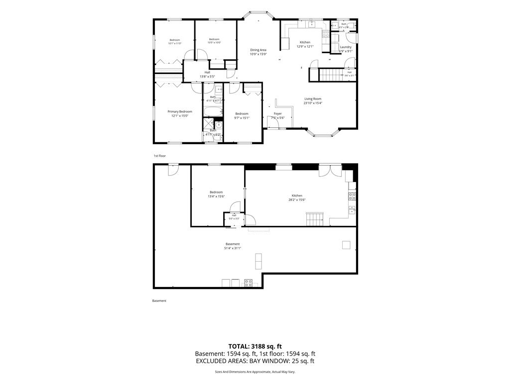 463 North Penn Dixie Road Bath, PA 18014 - Photo 84 of 86 A detailed floor plan delineates the property's layout across its primary and lower levels, showcasing room dimensions.